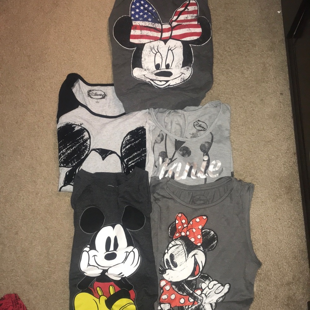 Disney Mickey Mouse and Minnie Moise Shirt Bundle